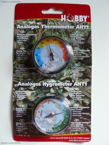 Analoges Hygrometer und Thermometer