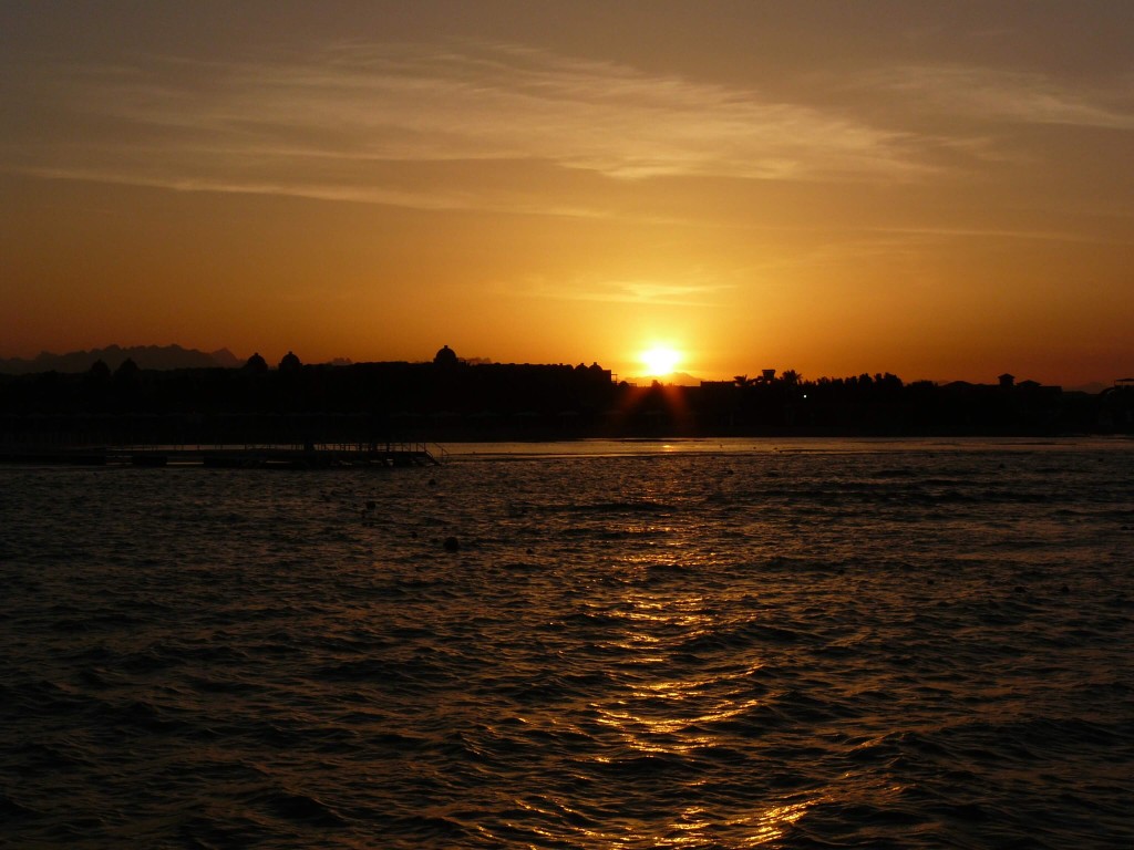 Hurghada Aegypten Sonnenuntergang