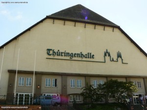 Thüringenhalle in der Werner-Seelenbinder-Strasse in Erfurt